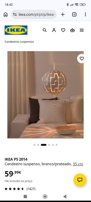 Candeeiro teto IKEA