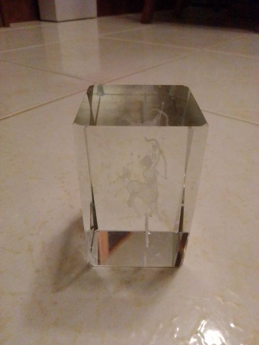 Decoração 3D Sagitário em vidro
