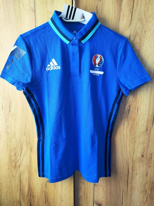 Koszulka polo damska bawełniana France adidas, rozmiar S, nowa z metka