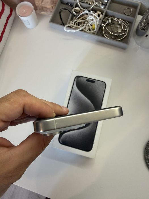 iPhone 15 Pro Max, White Titanium, 256GB