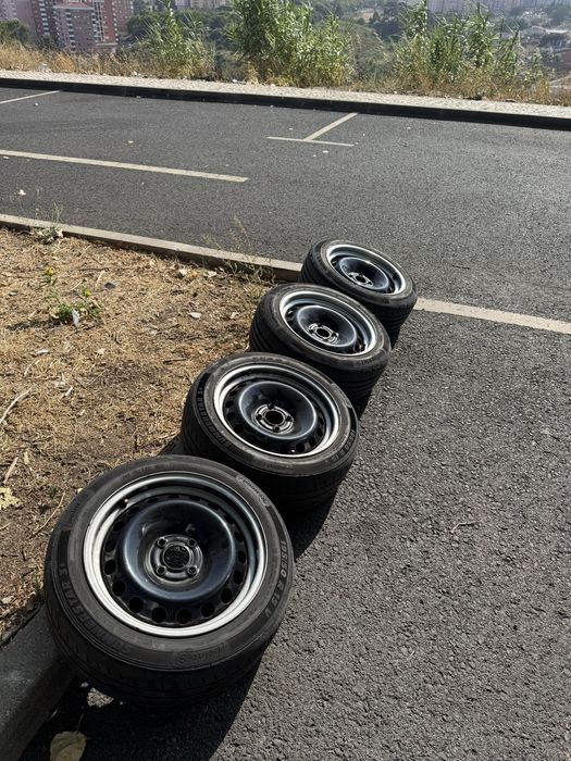 Jantes ferro alargadas r15 4x100 7j 7,5j