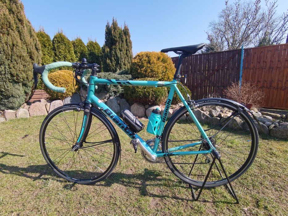 Rower szosowy Bianchi, Italy, kolarzówka, szosa,celeste, lekki.