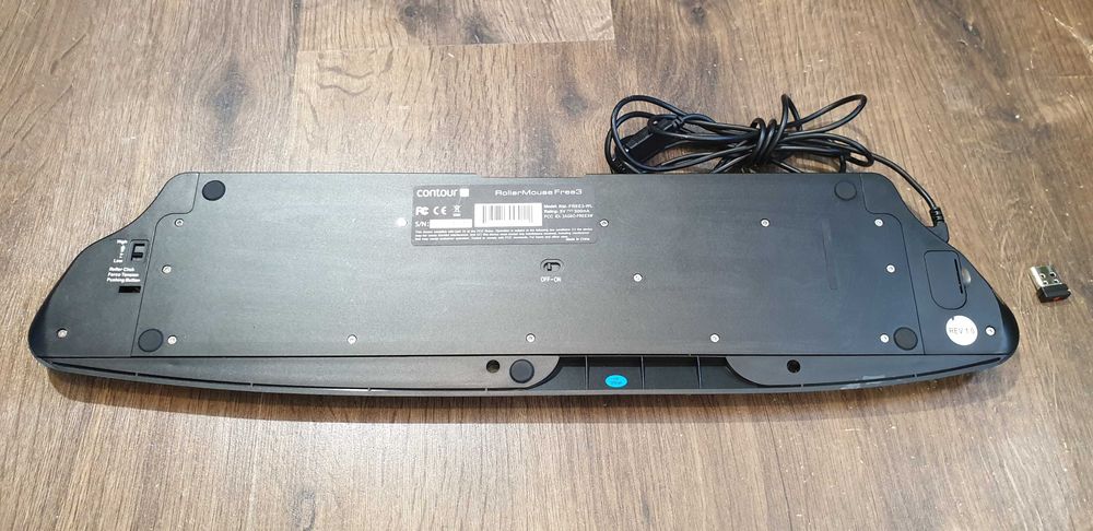 Contour RollerMouse Free3 Wireless Roller Bar Mouse