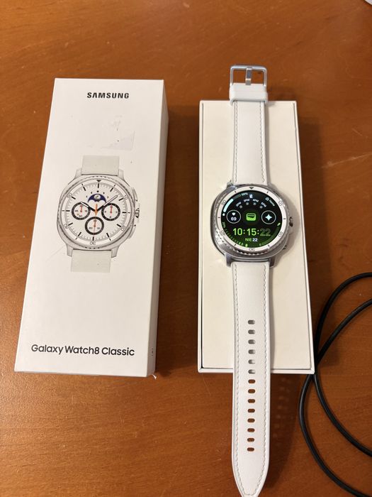 Samsung Watch 8 classic bialy idealny