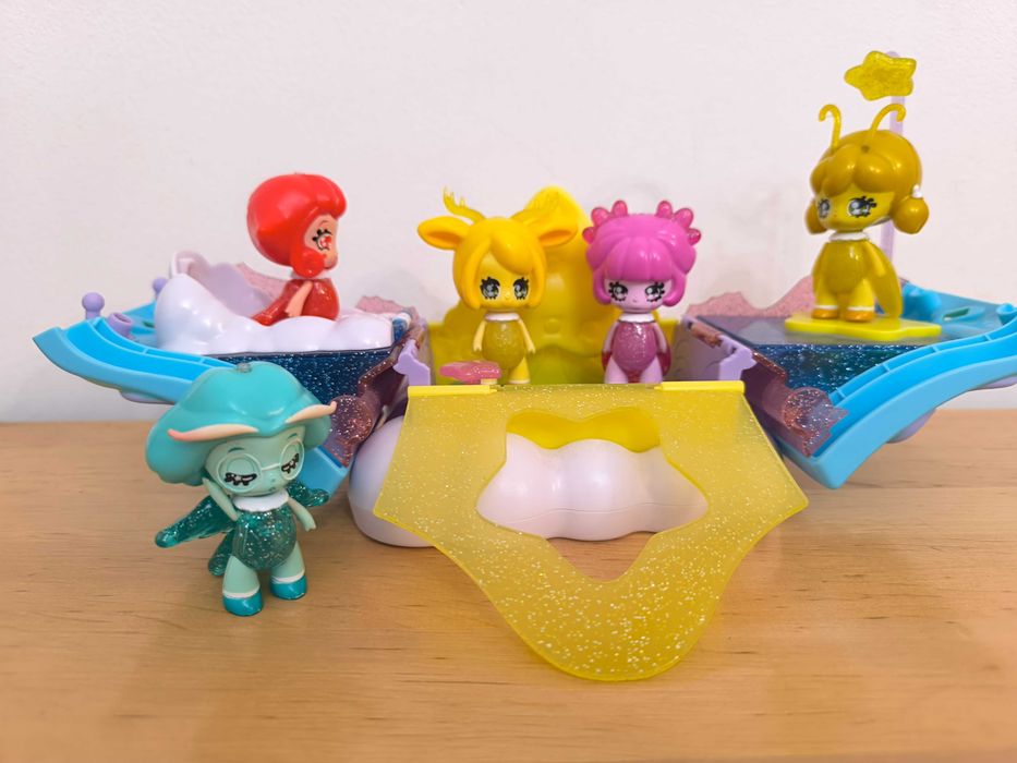 Glimmies 5 szt. figurek+ domek