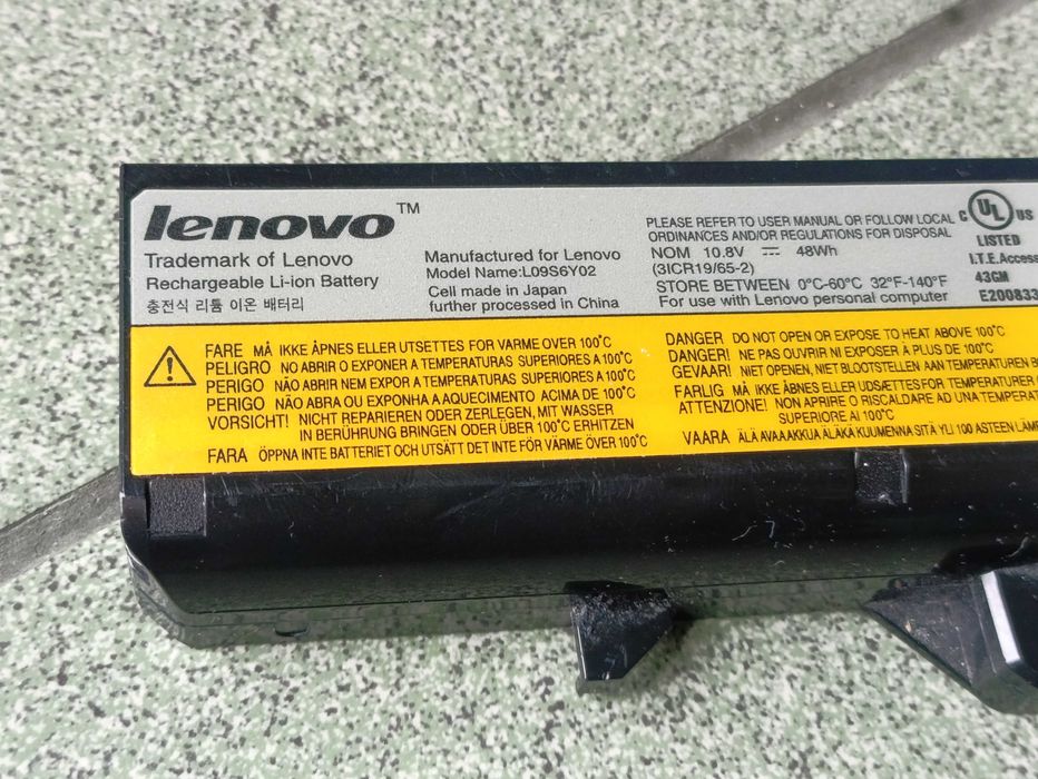 lenovo l09s6y02 батарея, аккумулятор
