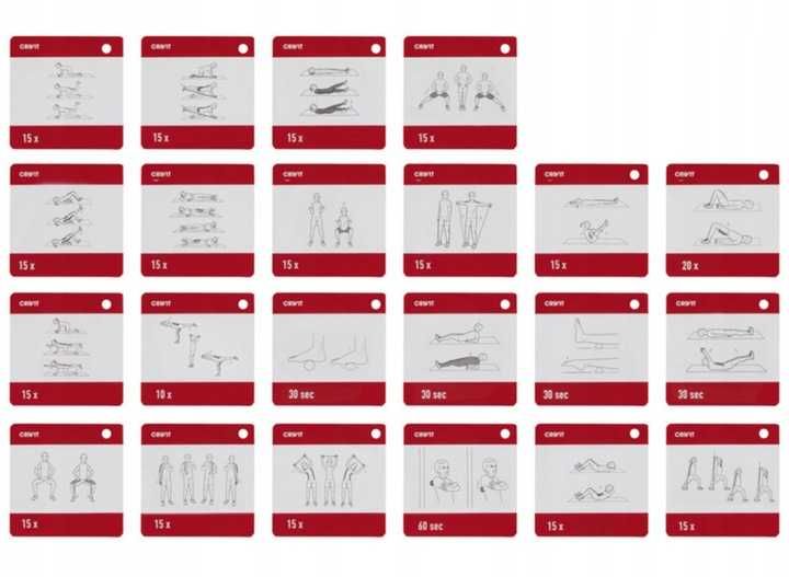 Kalendarz Adwentowy 12 el do Fitness Sport Crivit