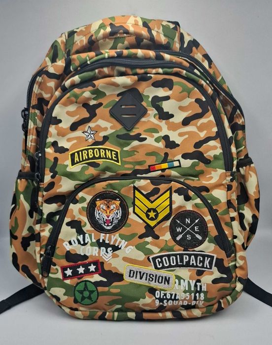 Coolpack Plecak młodzieżowy Bentley Camo Desert Badges bdb stan