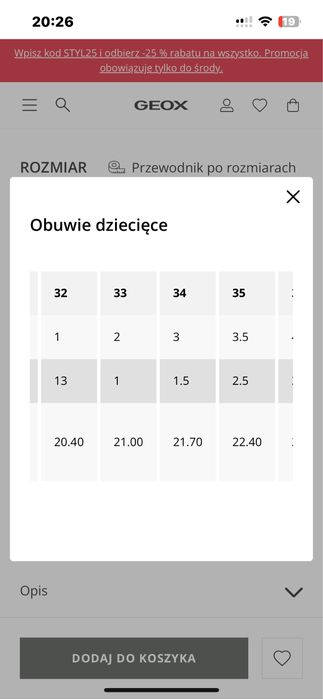Oryginalne buty marki Geox dla chłopca, dziecięce, rozm.35 Jesień/Zima