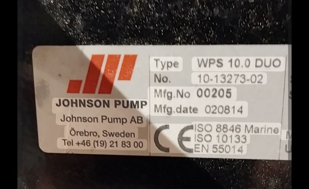 Bomba de água 12v Johnson pump