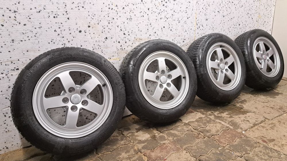 Alufelgi 16 Audi A3 A4 A5 A6 5x112   Opony Zimowe Continental 6,60mm