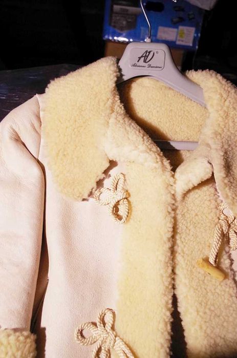 3 jasne kożuchy naturalne