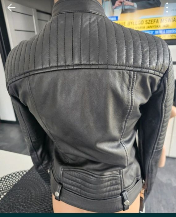 Zara kurtka damska skórzana S