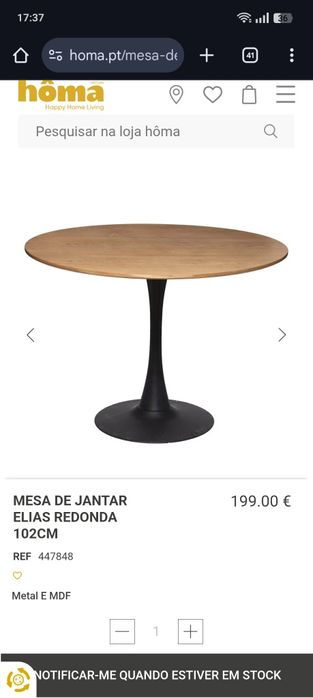 Mesa redonda 1m de diametro