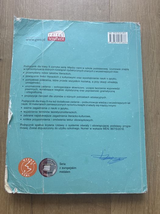 Język polski Między nami Podręcznik i ćwiczenia klasa 8