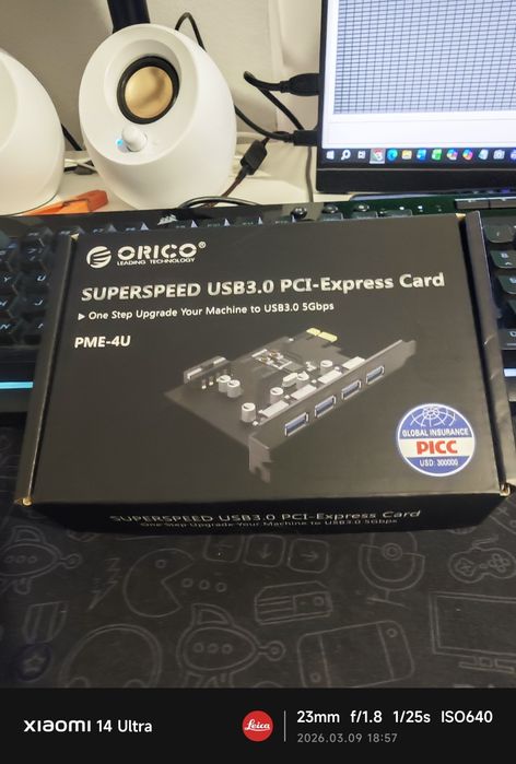 Placa USB 3.0 Pci-express