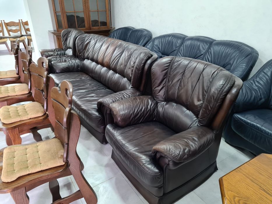 Диван шкіряний з нідерландів