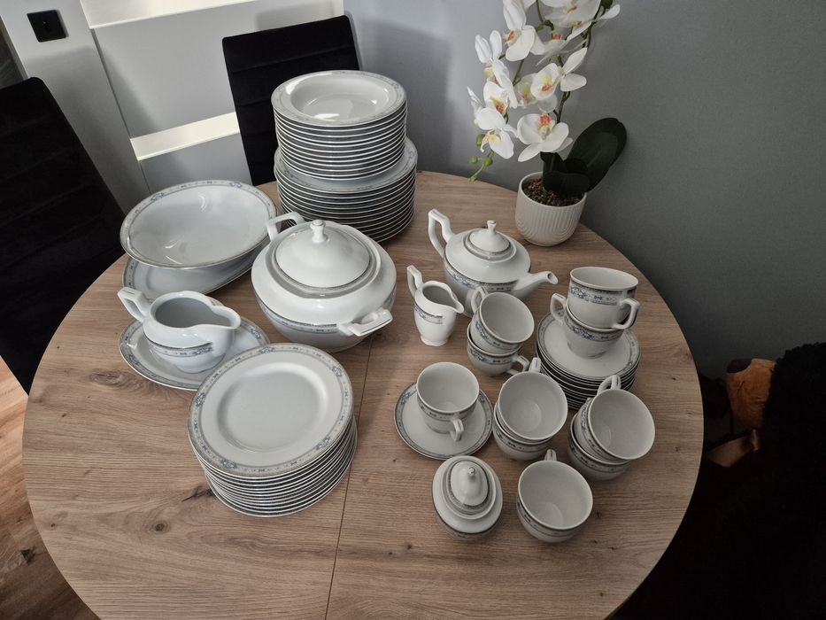 Zestaw obiadowy fabryka porcelany Książ
