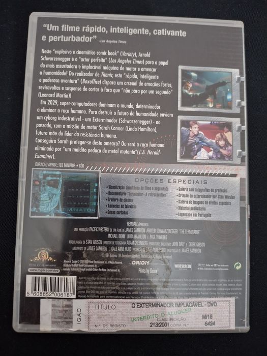 DVD O Exterminador Implacável.