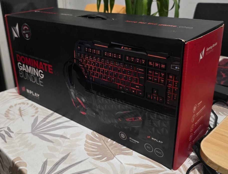 Kit Gaming NPlay 5.0 - Teclado + Rato + Tapete (Sem Headset)