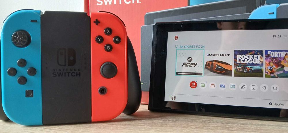 Nintendo Switch a funcionar. Região Évora