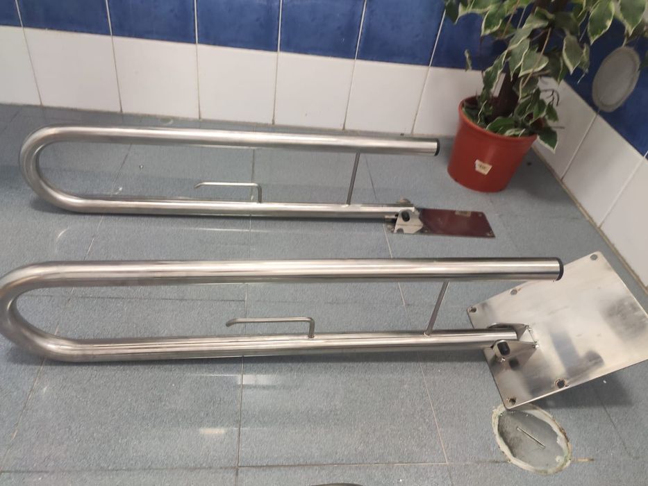 Apoio de sanita em inox de 80cm