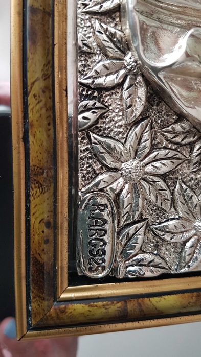 Quadro/Espelho em PRATA ARG 92564739900855426122