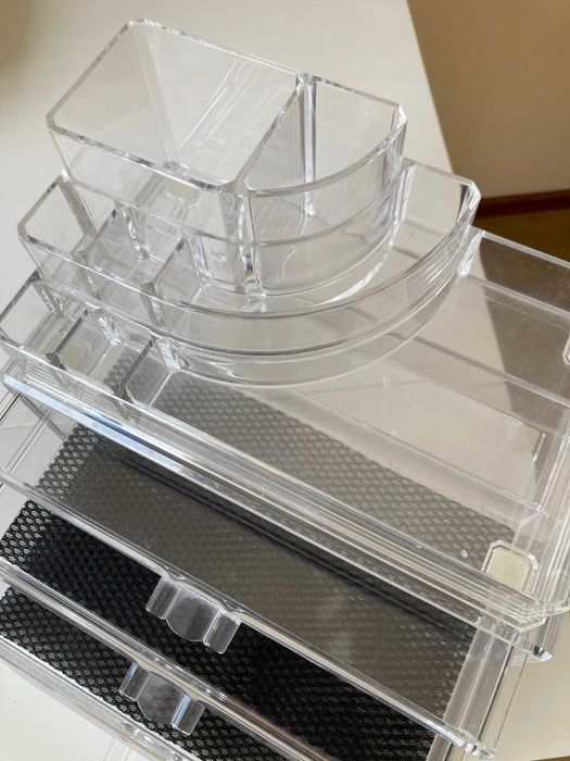 Caixa organizadora de bijuteria (2 módulos em 1)