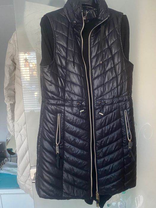 Długi pikowany bezrękawnik