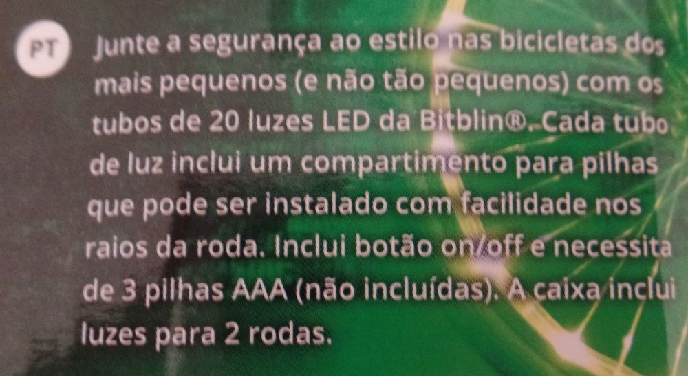 Luzes para Rodas de Bicicleta (Ç62)