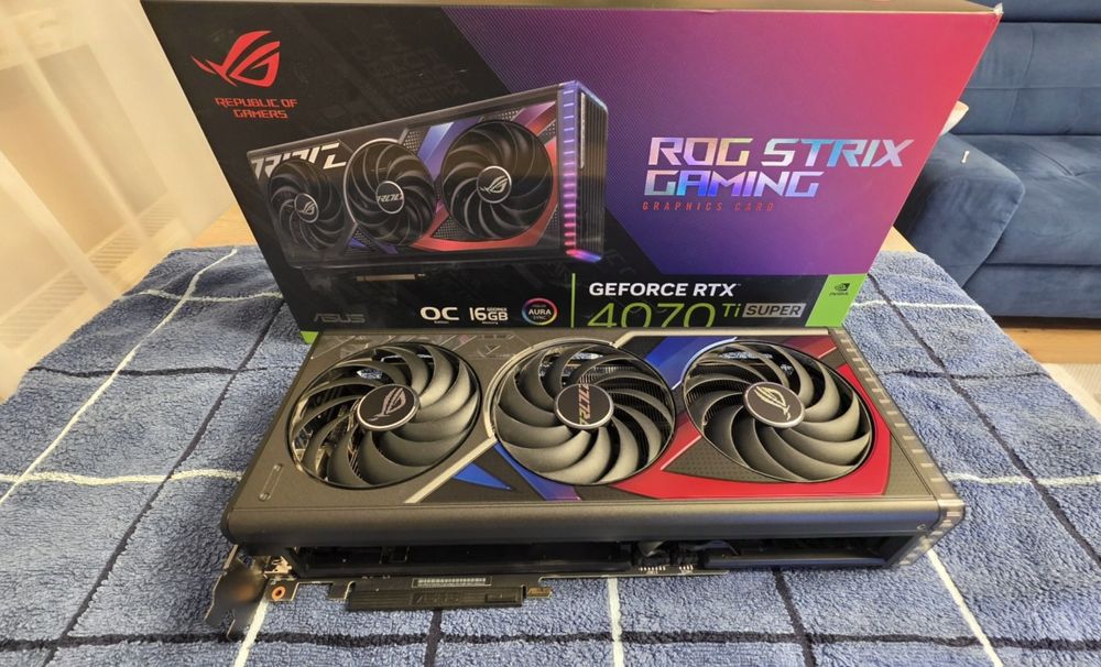 Asus RTX 4070ti Super Rog Strix Gaming OC 16GB - Używany Kraków  !