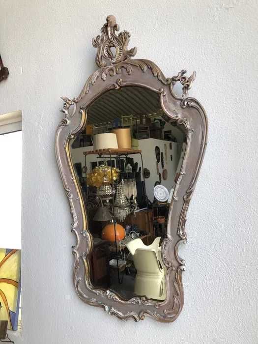 Espelho vintage,pintura manual, bom estado