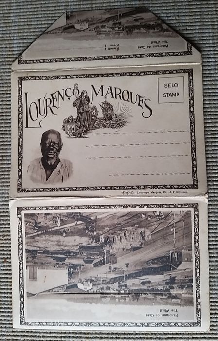 caderneta coleção 10 postais antigos de Lourenco Marques, Moçambique