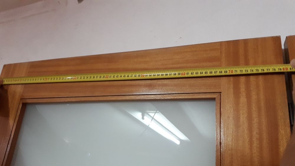 Porta interior em vidro fosco