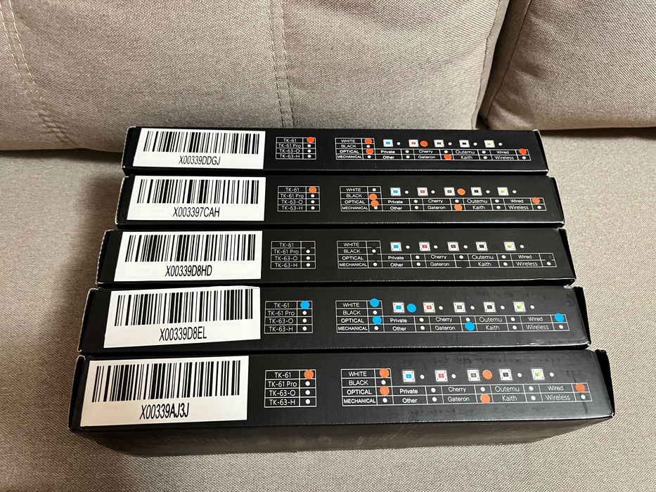 Tezarre TK61 60% Hotswap Mechanical Keyboard PBT Pudding Keycaps