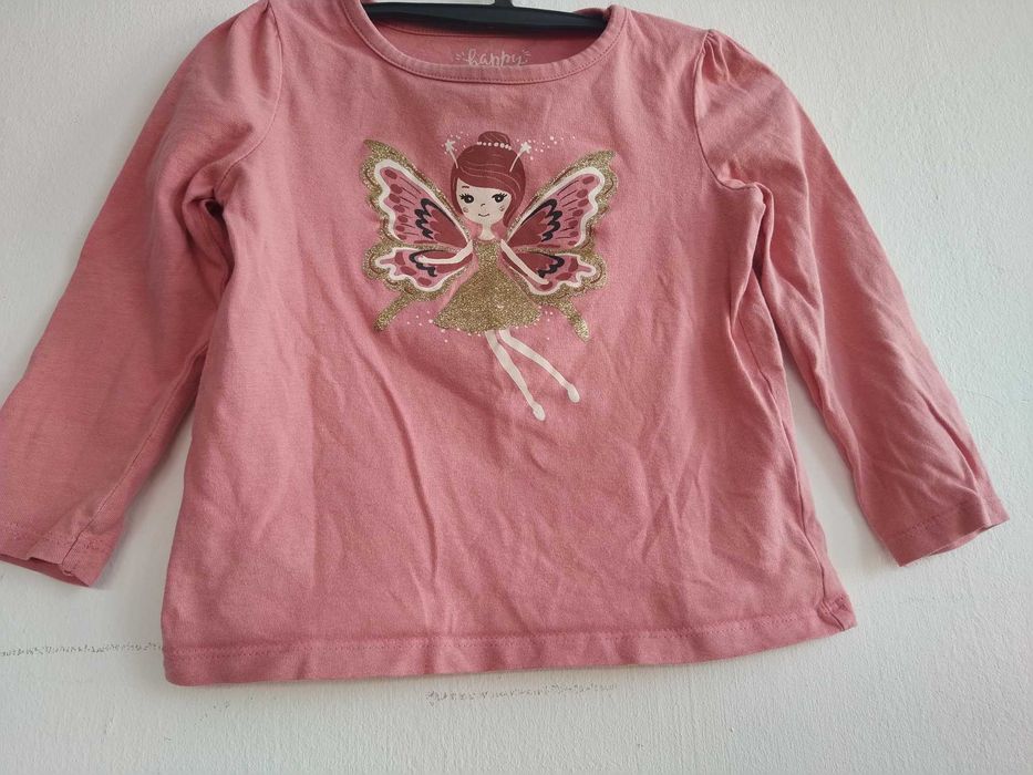 Blusa com fada e brilhantes - C & A - Tamanho 18 - 24 meses - 92 cm