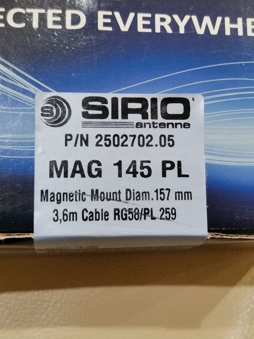 Sirio Turbo 1000 + MAG 145 PL antena CB mocny magnes