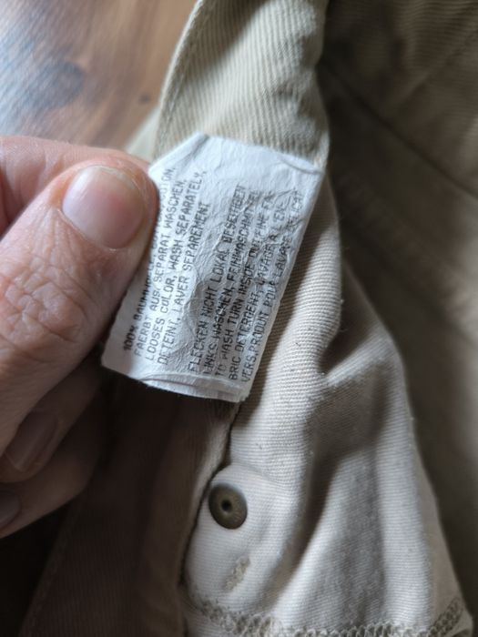 Wrangler Jeans spodnie męskie beż szerokie proste 35/32
