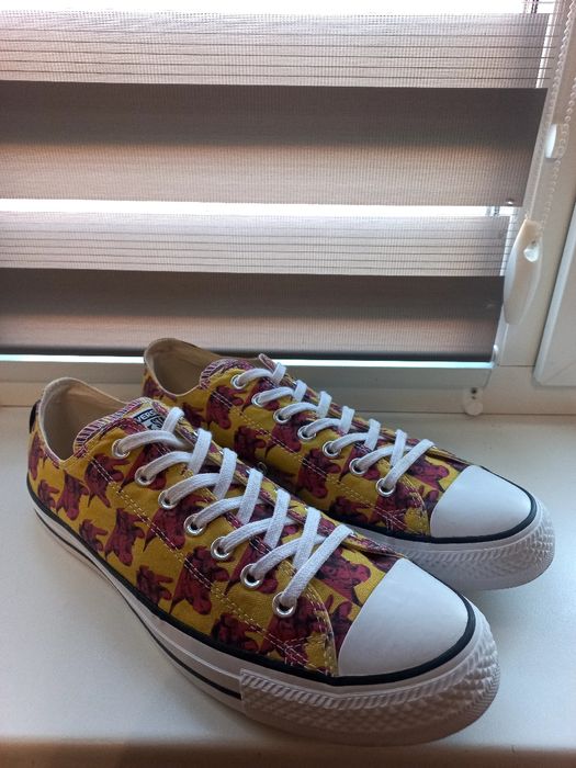 Andy Warhol Converse All Star Yellow Pink Cow Low