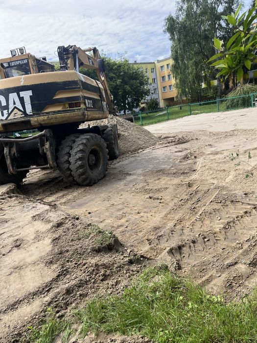 Minikoparka wywrotka usługi prace ziemne koparka roboty ziemne Wilanów