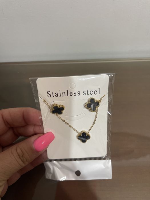 Conjunto de fio e brincos