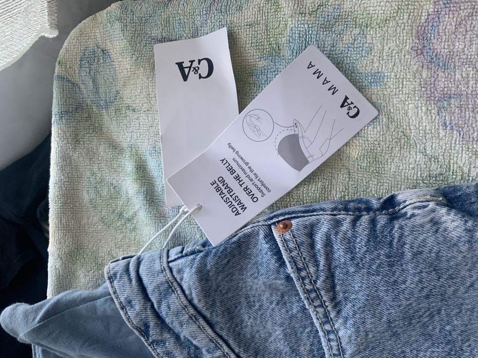 Штани джинсові для вагітних.