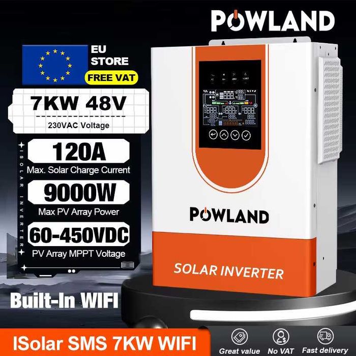 продам инверторы POWLAND 5KW 24V и 7KW 48V(новинка)