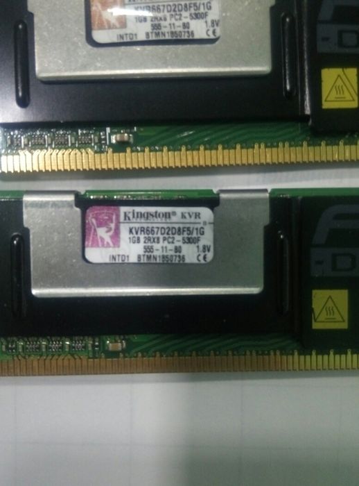 Оперативная память Kingston KVR667D2D8F5 4x1Gb=4Gb