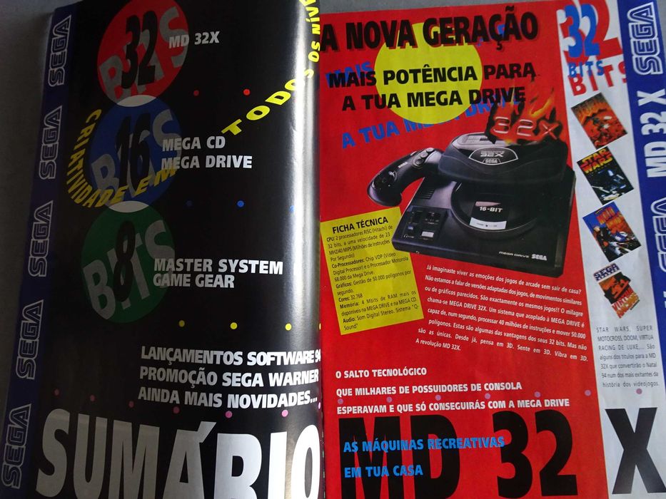 Catálogo novidades Sega 94 - Benvindo ao próximo nível