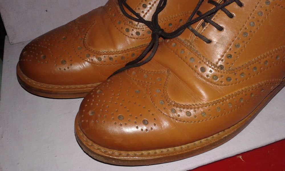 Super PAntofle skorzane  Retro num 43