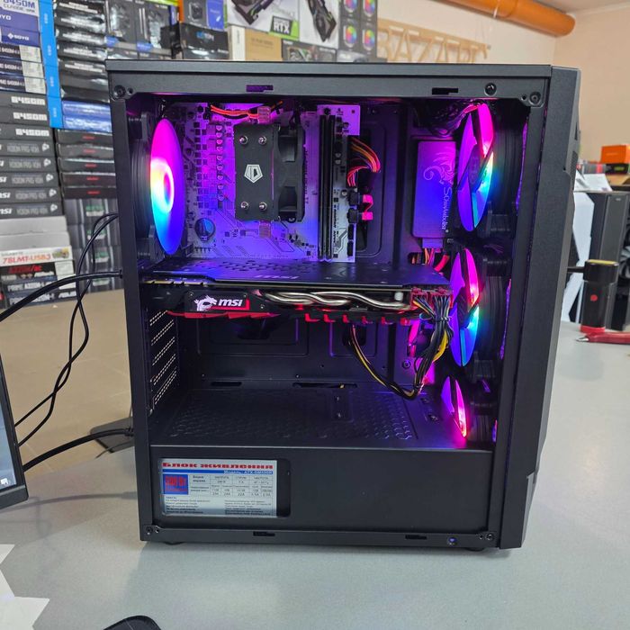 Компютер Ryzen 5 5500, 16GB DDR4, GTX 1070 Ti 8GB, SSD 256GB + HDD 2TB