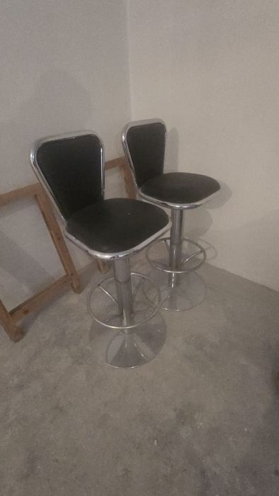 Cadeiras de Bar Rotativas Estilo Retro