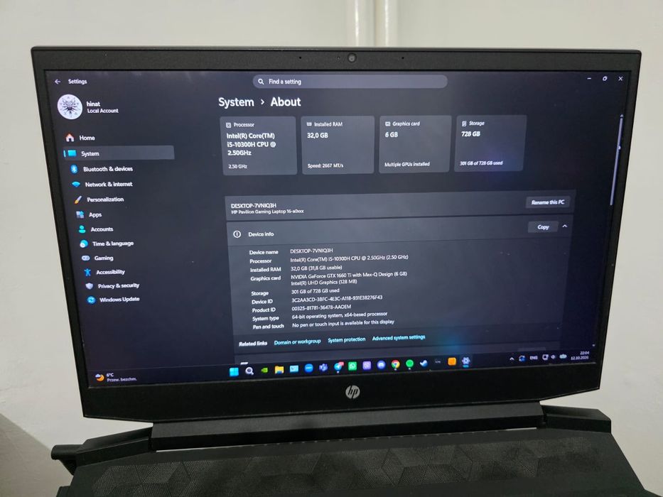 HP Pavilion Gaming 16