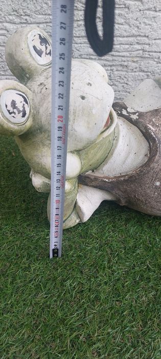 Rzeźba żaba ogrodowa, gipsowa do ogrodu, dekoracja, figurka